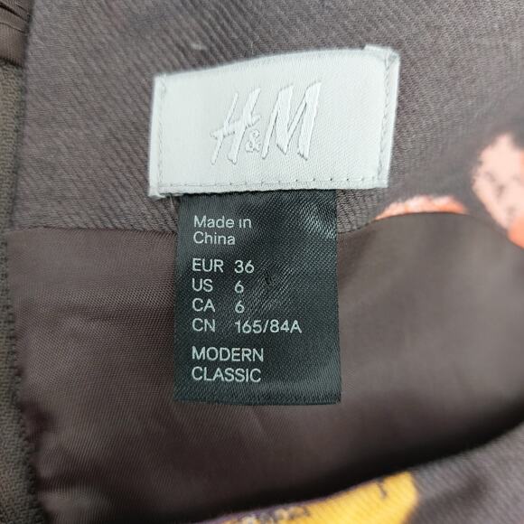 H&M Women's Floral Career Dress Size 6 Pockets Sleeveless - Picture 3 of 13